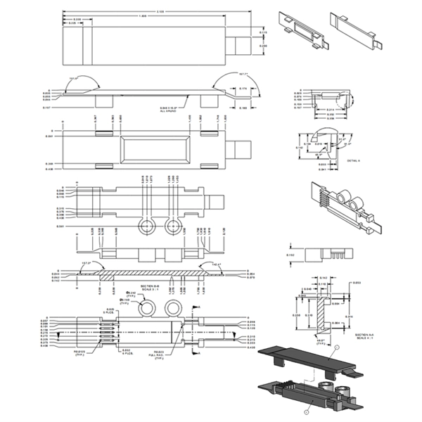 How many sockets are typically used for a beam splitter 