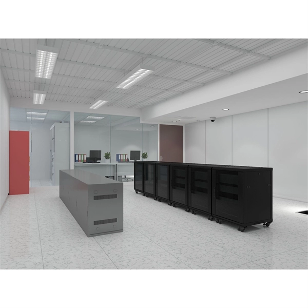How many power supplies are needed for a network server rack 