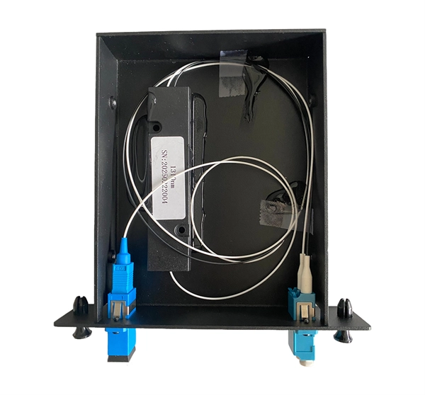 What is used to fix the cable trays in the vertical shaft 